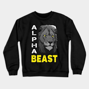 Alpha Animal Majestic Lion - Anime Shirt Crewneck Sweatshirt